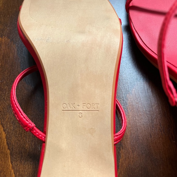 New Oak + Fort Y2K Strappy Heel Sandals | NWOT - Picture 5 of 5